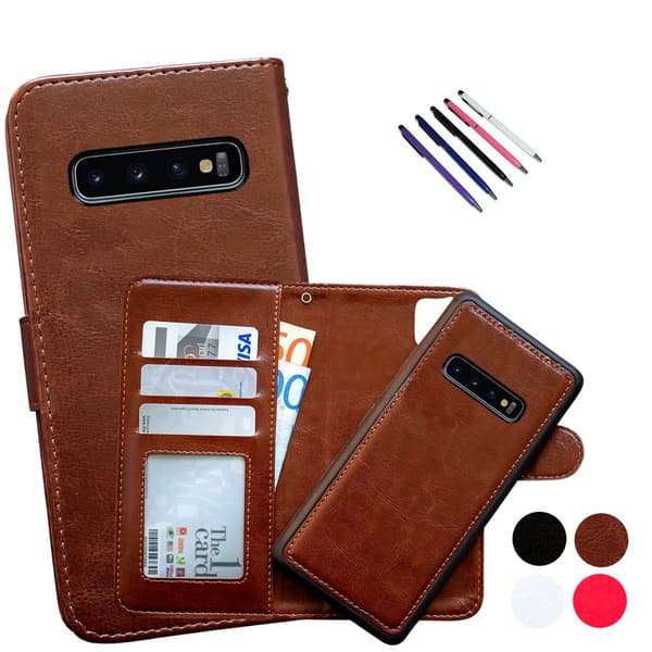 Samsung Galaxy S10 Plus - Læder cover / Beskyttelse