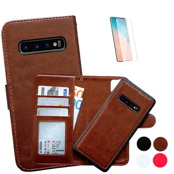 Samsung Galaxy S10 Plus - Nahkakotelo / Suoja