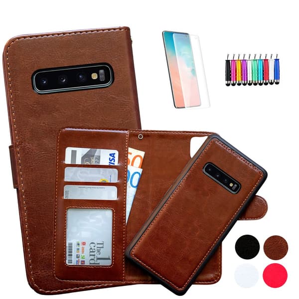Samsung Galaxy S10 Plus - Nahkakotelo / Suoja
