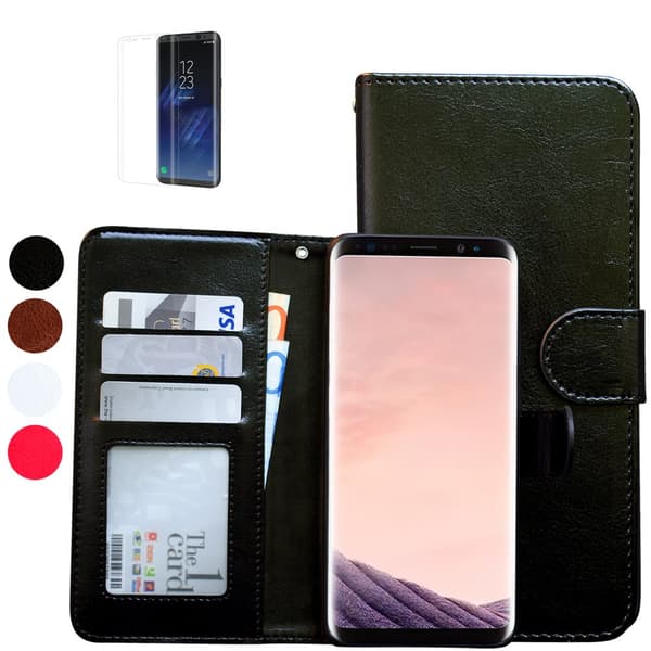 Samsung Galaxy S9 - Læder cover / Beskyttelse Black