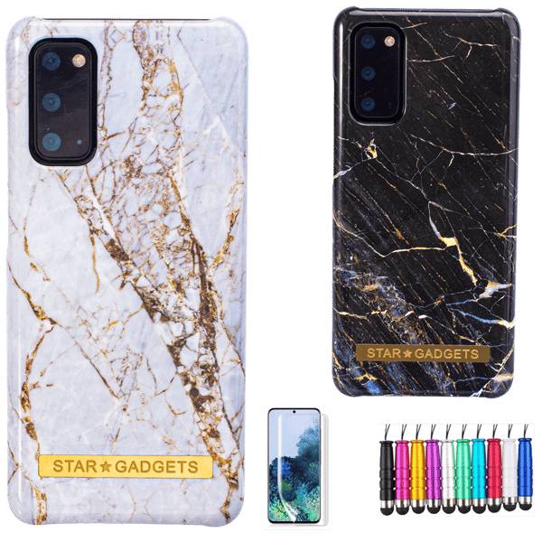 Samsung Galaxy S20 - Cover / Beskyttelse Marble Black