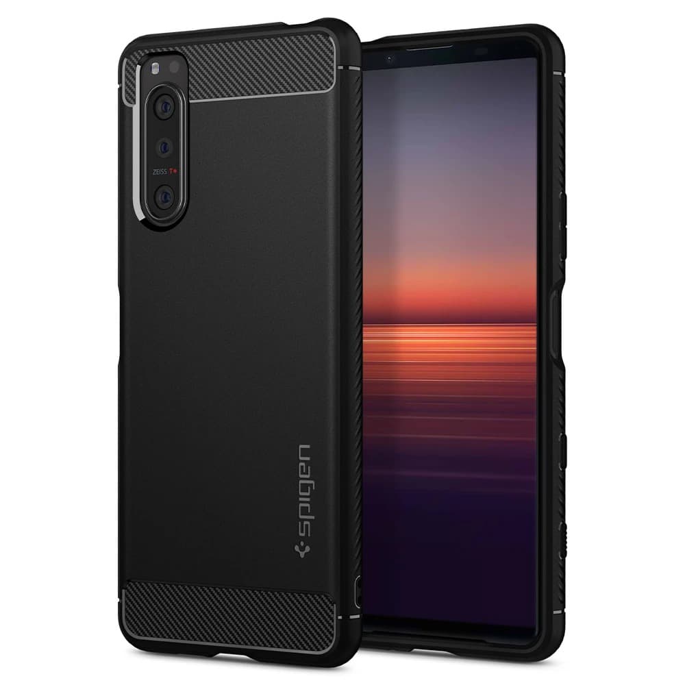 Sony Xperia 5 II Suojakuori Rugged Armor Matte Black