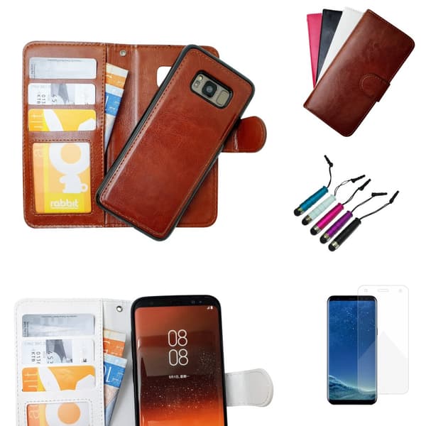 Protect your Galaxy S8 Plus - Leather Cases! Black