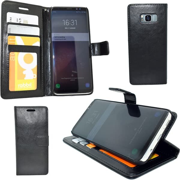 Samsung Galaxy S8 Plus - Leather Case/Wallet + Touch & Pen