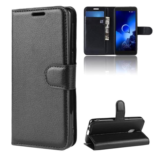 Alcatel 1C (2019) Plånboksfodral / fodral - Svart
