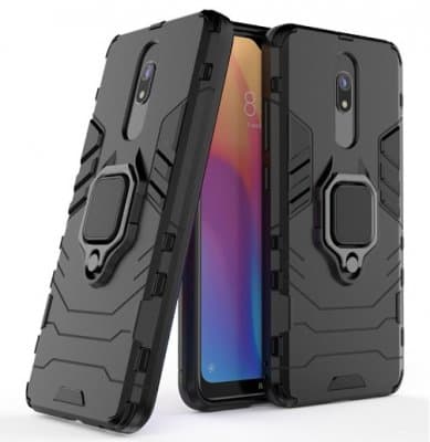 Xiaomi Redmi 8 Skal - Armour Svart Med Ring