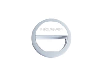 RealPower Smartphone Ringlicht fuer noch bessere Selfies, LED, Grå, Smartphones, 8,5 cm, 28 mm, 70 g