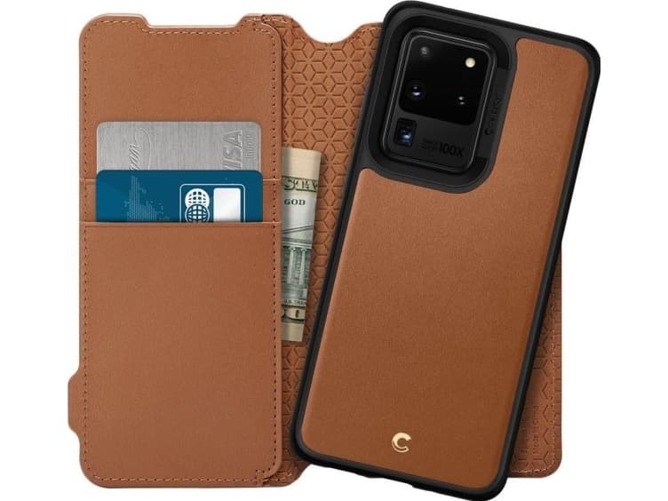 Spigen Spigen Ciel Wallet Sam G988 S20 Ultra brown/brown ACS00733
