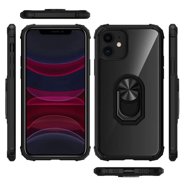 iPhone 12 / 12 Pro Silikone Shockproof Cover - Sort