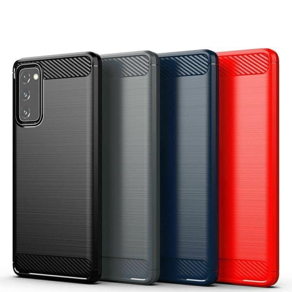 SKALO Samsung S20 FE Armor Carbon Stöttåligt TPU-skal