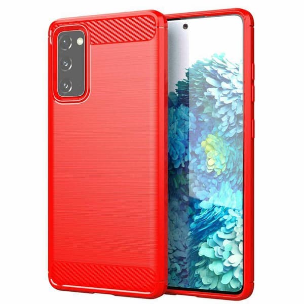 SKALO Samsung S20 FE Armor Carbon Stöttåligt TPU-skal