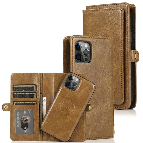 iPhone 12 Pro - Praktiskt Stilrent 2 i 1 Plånboksfodral