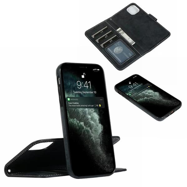 iPhone 12 - Praktiskt Stilrent Dubbelfunktion Plånboksfodral