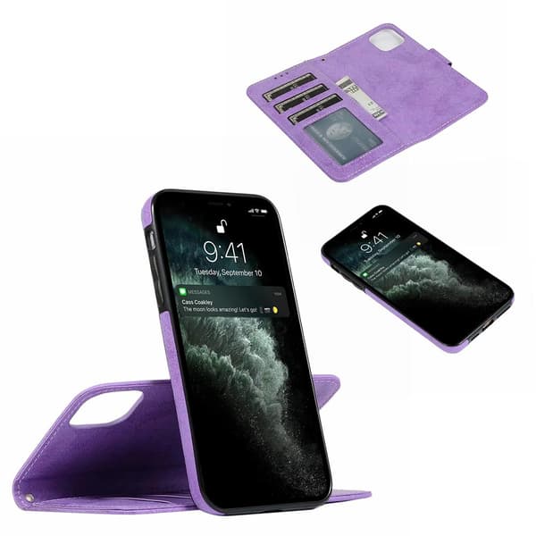 iPhone 12 - Praktiskt Stilrent Dubbelfunktion Plånboksfodral