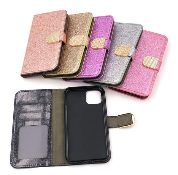 Glitter design Plånboksfodral till iPhone 12 Mini