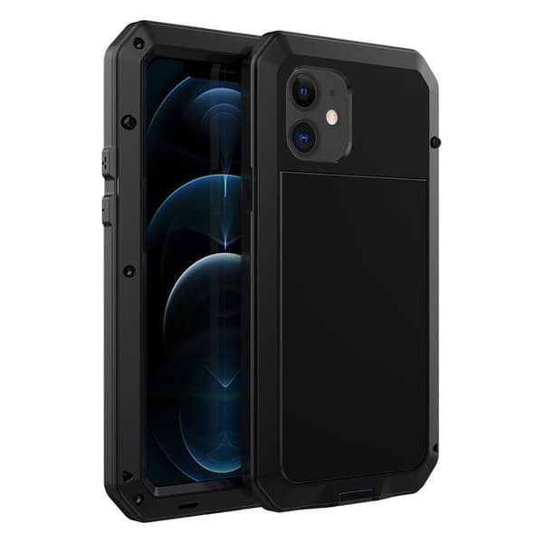 Stötdämpande Heavy Duty Skal - iPhone 12 Svart