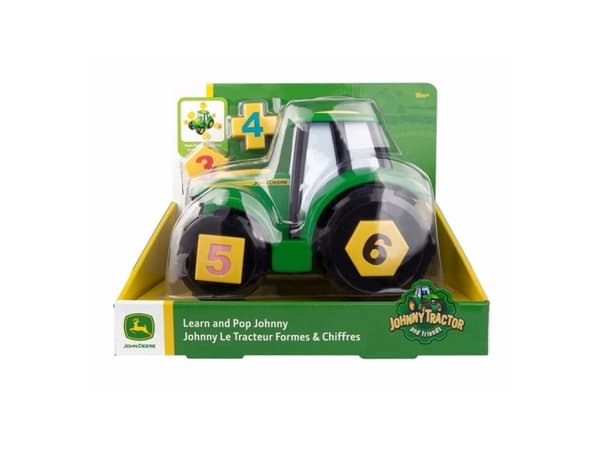Tomy Learn and pop Johnny, traktori, 1,5 vuosi/vuosia, Muovi, Monivärinen