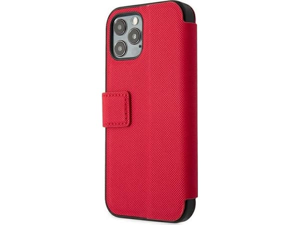 Deksel Us Polo Assn USA Polo USFLBKP12LPUGFLRE iPhone 12 Pro Max 6,7" rød/rød bok Polo broderisamling