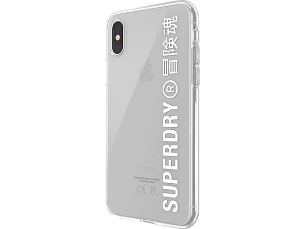 Superdry SuperDry Snap iPhone X/Xs Clear Case biały/white 41576