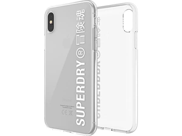 Superdry SuperDry Snap iPhone X/Xs Clear Case biały/white 41576