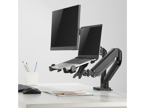 Maclean MC-836 11"-17" laptop holder for standing and sitting work