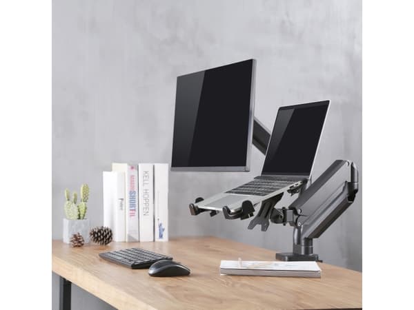 Maclean MC-836 11"-17" laptop holder for standing and sitting work