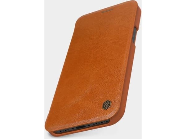 Nillkin Nillkin Qin lærhylsterveske til iPhone 12 Pro Max brun universal