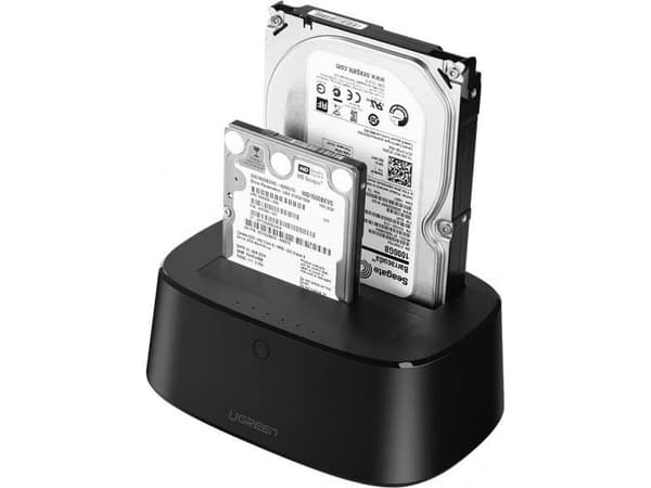 Ugreen 2,5"/3,5" SATA-dokkingstasjon - USB 3.2 Gen 1 CM198 (50857)