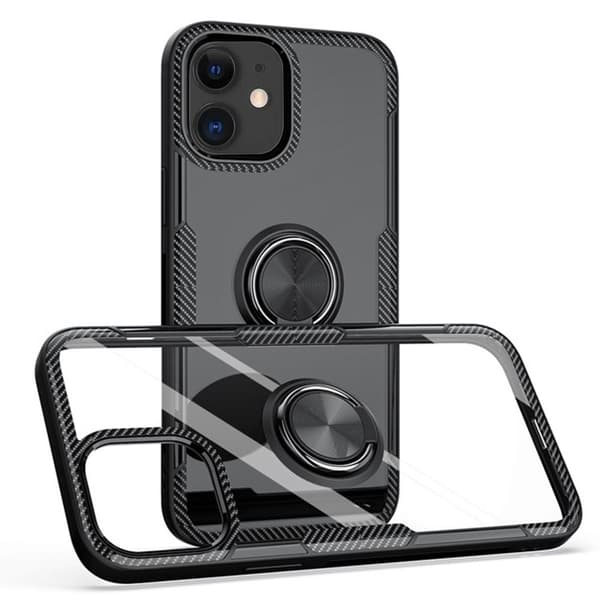 iPhone 12 - Praktiskt LEMAN Skal med Ringhållare