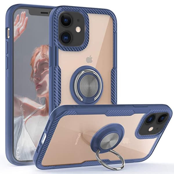iPhone 12 - Praktiskt LEMAN Skal med Ringhållare
