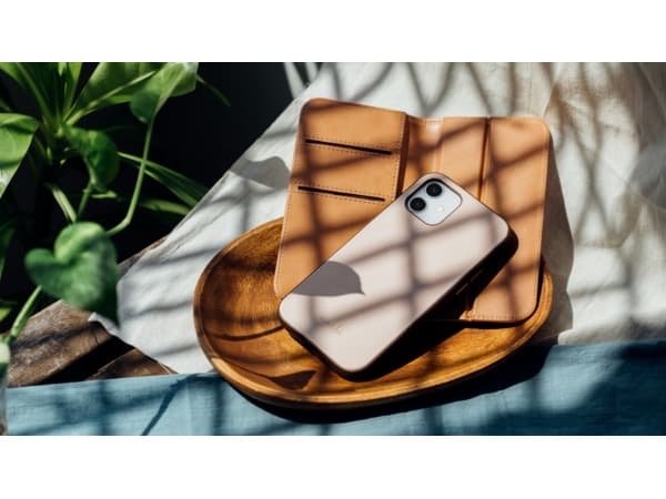 Moshi Overture, Lommebok-etui, Apple, iPhone 12 mini, 13,7 cm (5.4"), Brun, Rosa