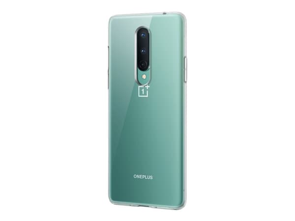 OnePlus Bumper Case - Baksida för mobiltelefon - polykarbonat, termoplastisk polyuretan (TPU) - klar - för OnePlus 8