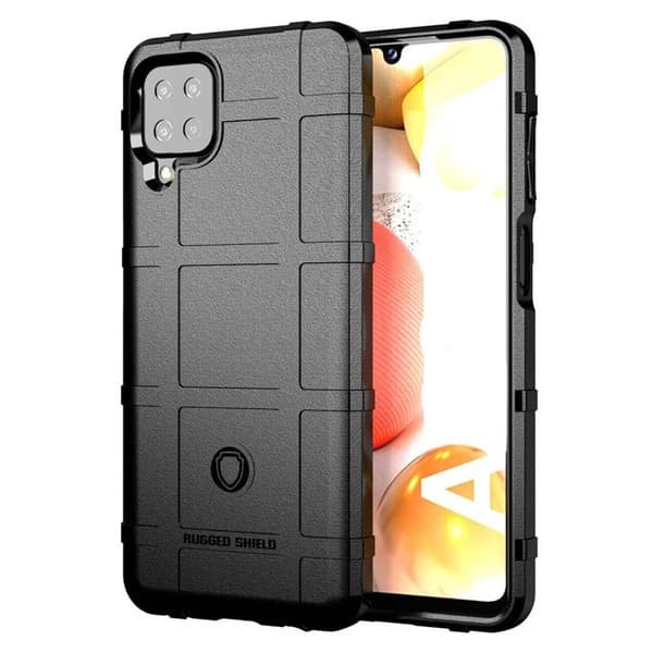 Robust skjold deksel Samsung Galaxy A42 : Farge - Svart