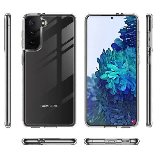 Silikonikotelo läpinäkyvä Samsung Galaxy S21 Plus
