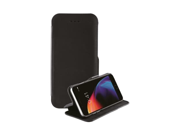 Vivanco Casual, Lompakkokotelo, Apple, iPhone SE (2. Gen), iPhone 8, iPhone 7, iPhone 6s, 11,9 cm (4.7"), Musta