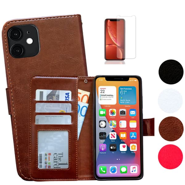 Beskyt din iPhone 12 - Læder Etui!