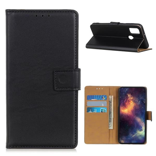 OnePlus Nord N10 5G Wallet Stand Protective Phone Case - Black