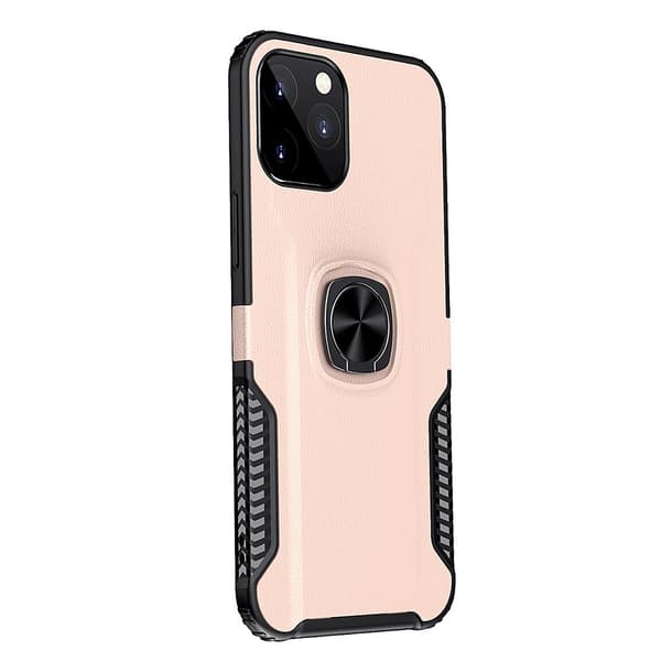 iPhone 12 Pro - Effektfullt LEMAN Skal med Ringhållare Roséguld Roséguld