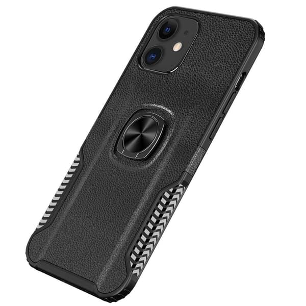 iPhone 12 - Stilsäkert Skyddande Skal med Ringhållare