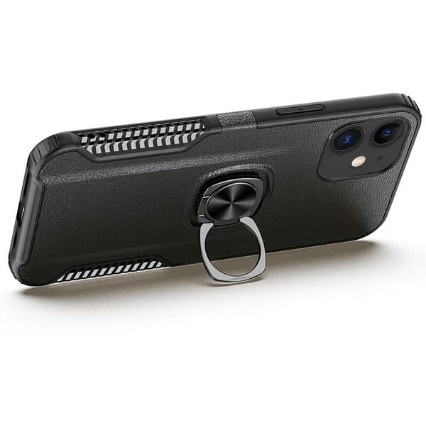 iPhone 12 - Stilsäkert Skyddande Skal med Ringhållare