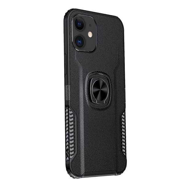 iPhone 12 - Stilsäkert Skyddande Skal med Ringhållare