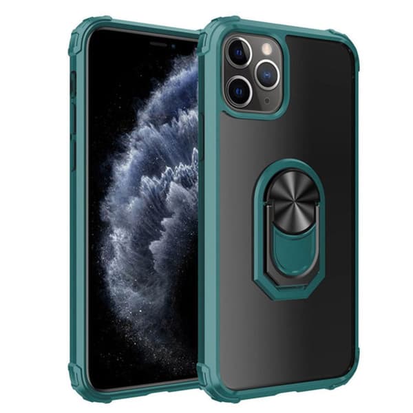 iPhone 12 Pro Max - Skyddande Praktiskt Skal med Ringhållare