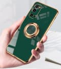 Pikkukuva 8 / 11: Ylellinen tyylikäs kotelo Samsung Galaxy S20, jossa rengasjalustatoiminto kulta
