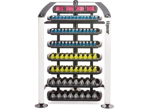 Tiguar Dumbbell stand white