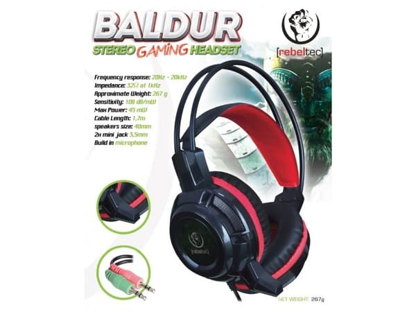 Headphones for players Rebeltec BALDUR