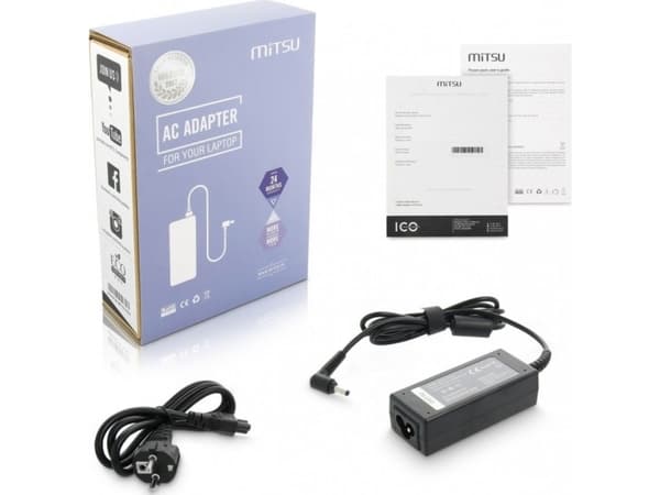 kannettavan laturi mitsu 19v 2.37a (4.0x1.35) - asus