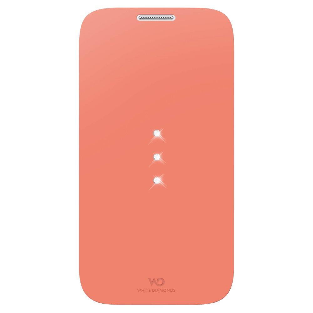 WHITE-DIAMONDS Crystal Booklet Coral Samsung S4