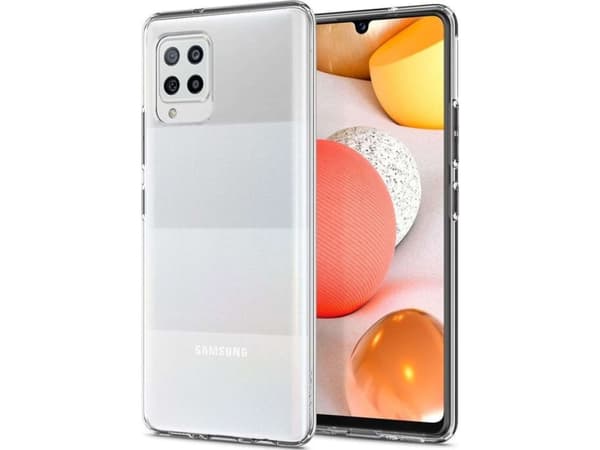 Spigen Liquid Crystal - Baksidesskydd för mobiltelefon - termoplastisk polyuretan (TPU) - klar - för Samsung Galaxy A42 5G