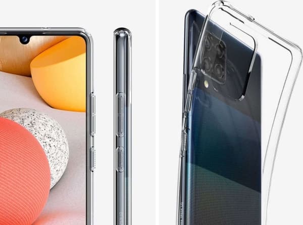 Spigen Liquid Crystal - Baksidesskydd för mobiltelefon - termoplastisk polyuretan (TPU) - klar - för Samsung Galaxy A42 5G