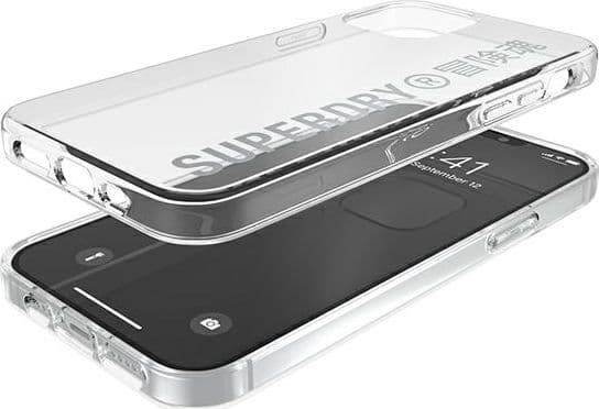 Superdry SuperDry Snap iPhone 12/12 Pro Clear Cas e srebrny/silver 42591